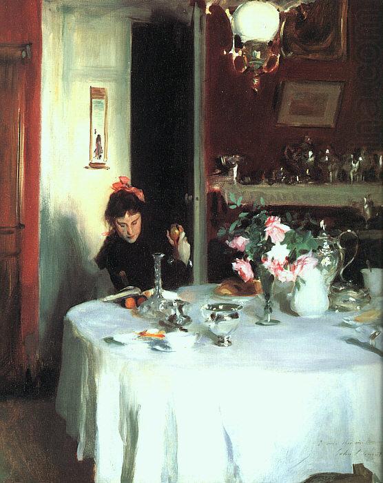John Singer Sargent The Breakfast Table china oil painting image